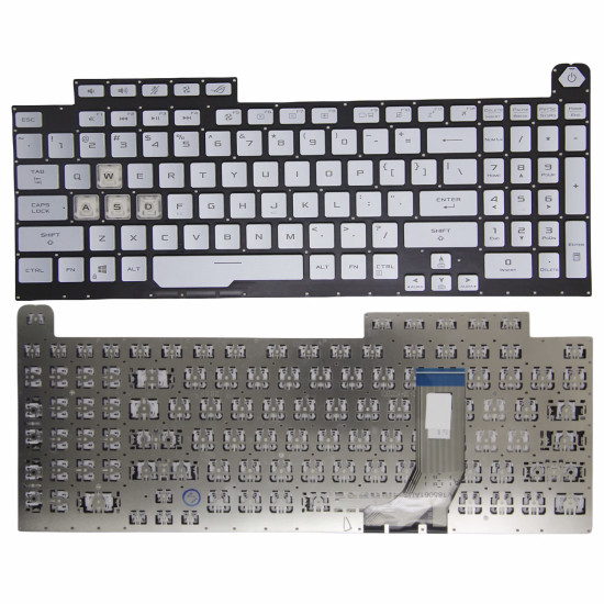 Asus ROG Strix G731 G732 GL731 G712 PX731 silver no backlit paper US keyboard - main product image