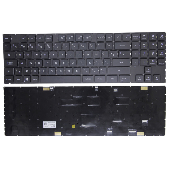 Asus ROG Strix Scar 17 G733Q, G733QM, G733QR, G733QS, G733QSA, per-key RGB backlit US keyboard small shift - main product image