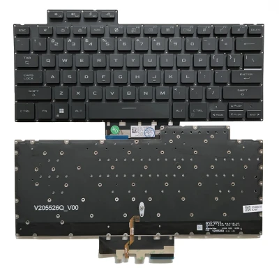 Asus ROG Zephyrus G14 GA402, GA402R, GA402RJ, GA402RK, GA402RU, GA402X, GA402XV, GA402XZ, black backlit US keyboard