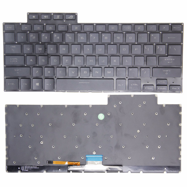 Asus ROG Zephyrus G15 GA503RM GA503RS GA503RW black backlit US keyboard - main product image