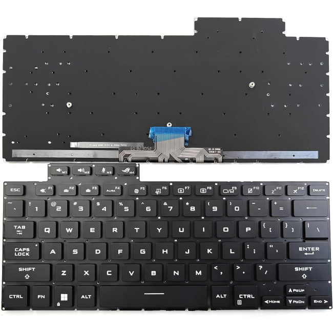 Asus ROG Zephyrus M16 GU603ZE GU603ZM GU603ZW black RGB backlit US keyboard OEM - main product image