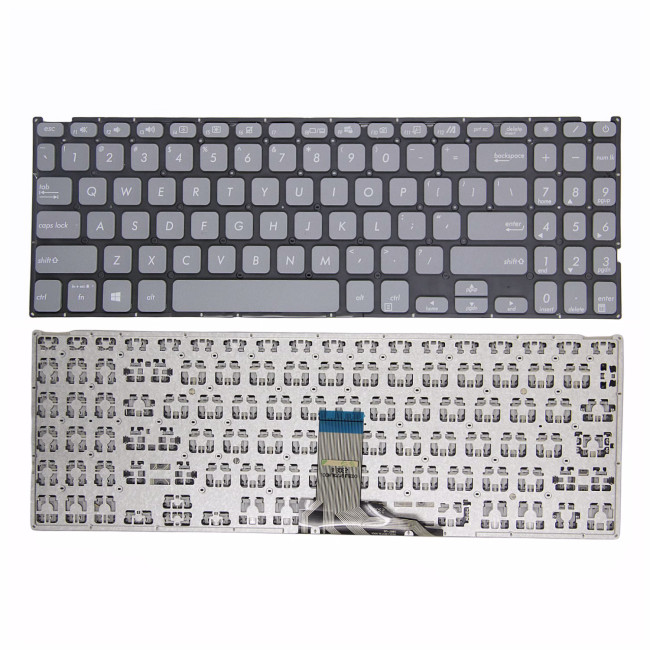 Asus D509, D515, F1500EA, K509, P1500, P1501, P1503, P1510, P1511, gray US keyboard - main product image