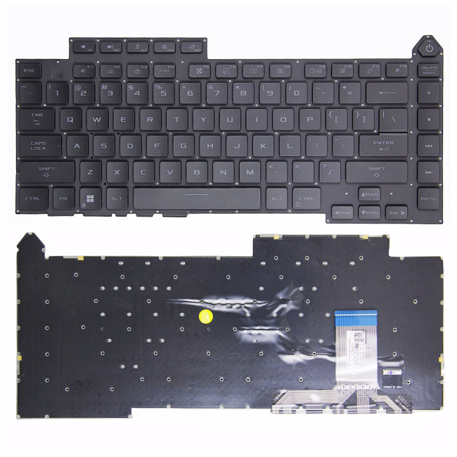 Asus ROG Strix G15 G513RM G513RS G513RW G513IM G513IM-US73 G513QM G513QR per-key RGB backlit US keyboard - main product image