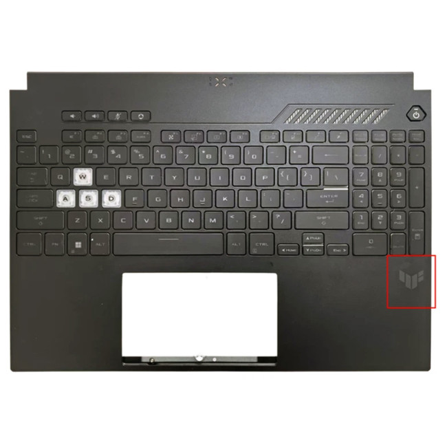 Asus TUF F15 FX507ZE, FX507ZC, FX507ZM, FX507ZR, FA507, RGB backlit US keyboard palmrest dual Air vents 1 - main product image