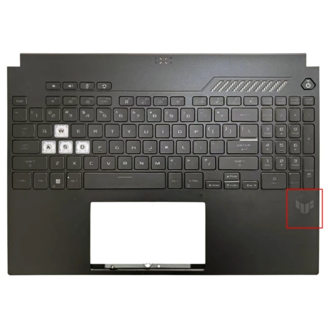 Asus TUF F15 FX507ZE, FX507ZC, FX507ZM, FX507ZR, FA507, RGB backlit US keyboard palmrest dual Air vents 1 - main product image