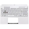 Asus TUF F15 FX507ZE, FX507ZC, FX507ZM, FX507ZR, FA507, RGB backlit US keyboard palmrest dual Air vents white