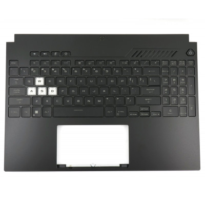 Asus TUF F15 FX507ZE FX507ZC FX507ZM FX507ZR FA507 RGB backlit US keyboard palmrest single air vents