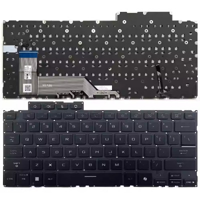 Asus TUF Gaming A14 FA401WV, FA401WU, FA401UV, FA401UU, 2024 backlit US keyboard AI black