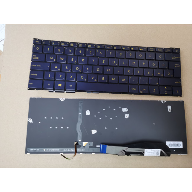 Asus UX390 UX390UA blue backlit Hungarian HU keyboard ASM16B96HUJ528 - main product image