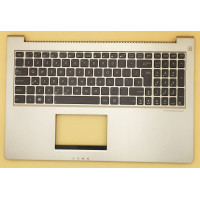 Asus UX51 UX51V silver gold backlit UK keyboard palmrest 90R-NWO1K1180Y