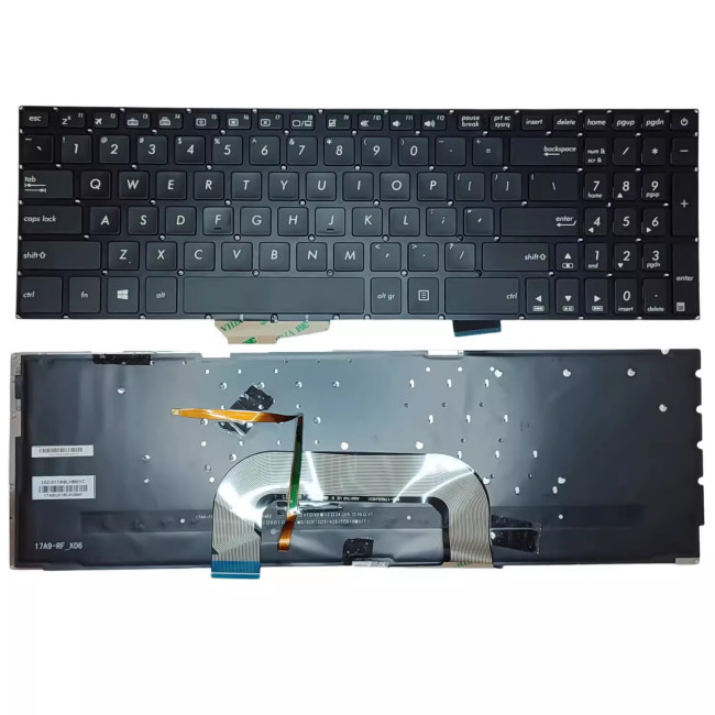 Asus VivoBook 17 A705 A705U, X705 X705M X705N X705U, VivoBook Pro 17 N705 N705F N705U backlit US keyboard - main product image