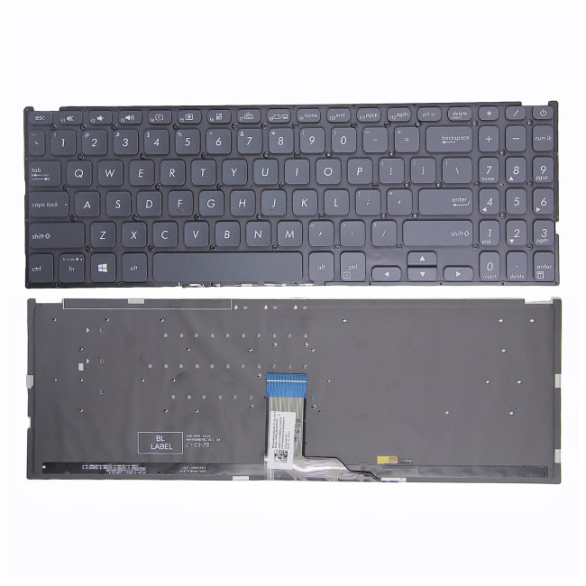 Asus V5000 X512 F512 Y5000 Y5100U V5000J M5050 black backlit US keyboard - main product image