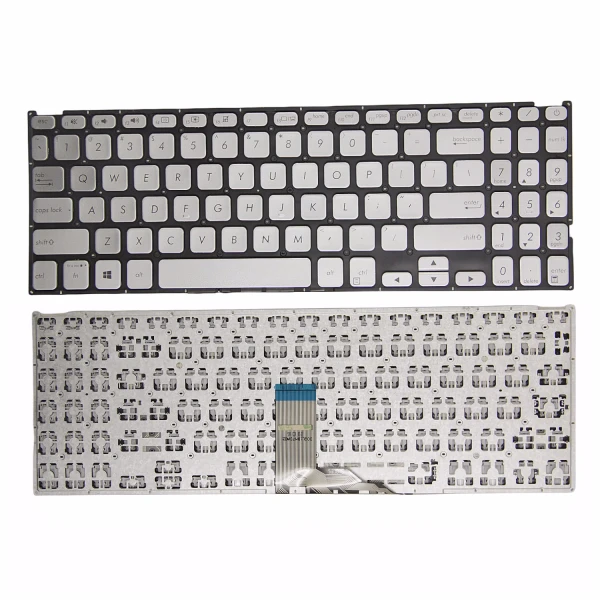 Asus V5000 X512 F512 Y5000 Y5100U V5000J M5050 silver US keyboard - main product image