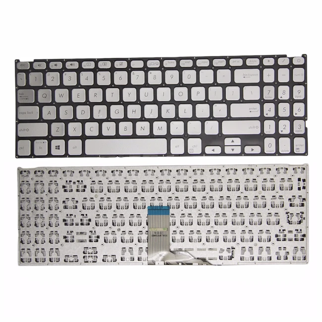 Asus V5000 X512 F512 Y5000 Y5100U V5000J M5050 silver US keyboard - main product image