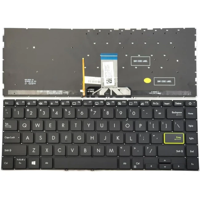 Asus VivoBook X421 X421DA M413DA M413IA black backlit US keyboard - main product image