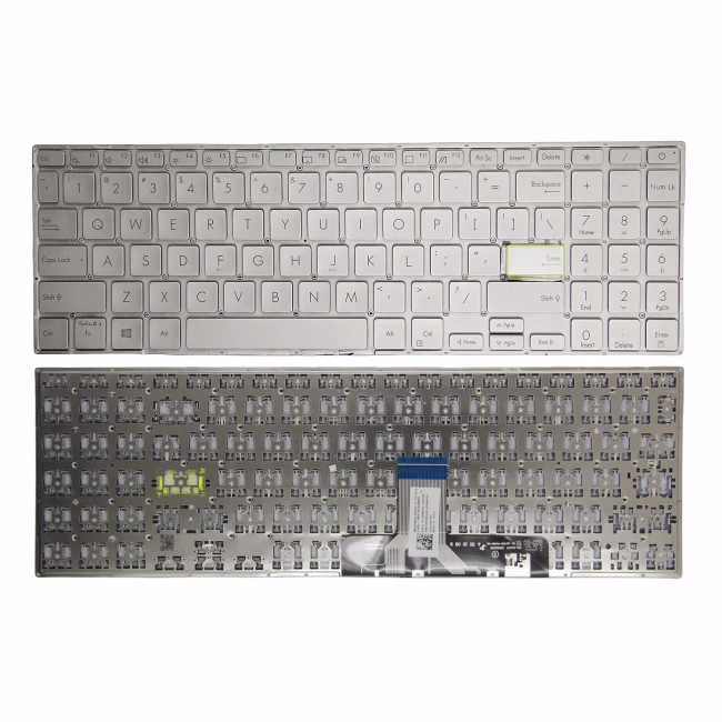 Asus VivoBook S15 S533 X521 S5600 V5050 silver US keyboard - main product image