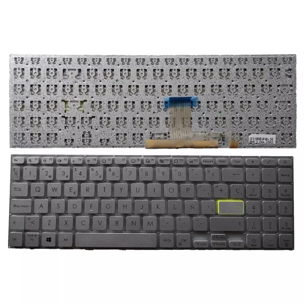 Asus VivoBook S15 S533JQ X521 X521EA X521EQ silver Spanish SP keyboard - main product image