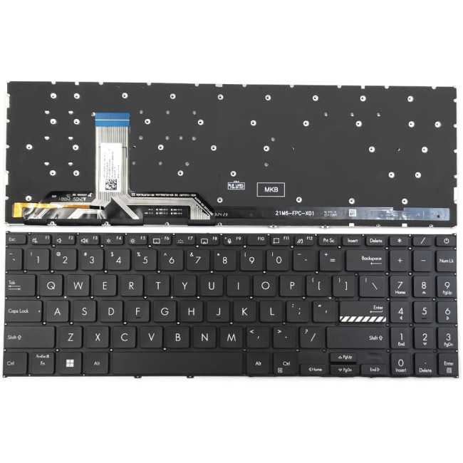 Asus Vivobook M1502, M1502IA, M1502QA, M1503, M1503QA, M1505, M1505YA, black backlit US keyboard - main product image
