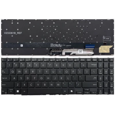 Asus Vivobook S 15 OLED M5506UA, S5506, S5507, S 16 OLED S5606, backlit US keyboard black