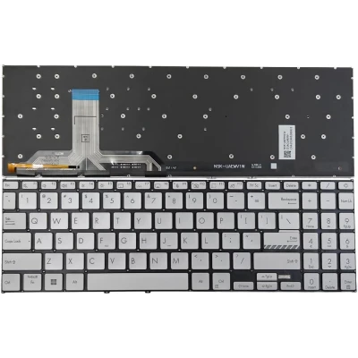 Asus Vivobook X1502 X1502Z X1502ZA, X1503 X1503Z X1503ZA silver backlit US keyboard