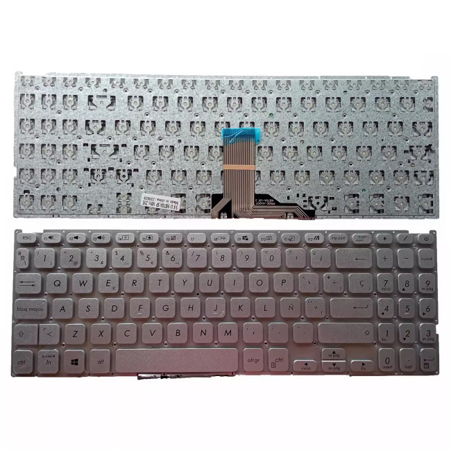 Asus X509 X509FA X509FB X509FJ X509FL X509MA X509UA X509UB silver Spanish SP keyboard - main product image