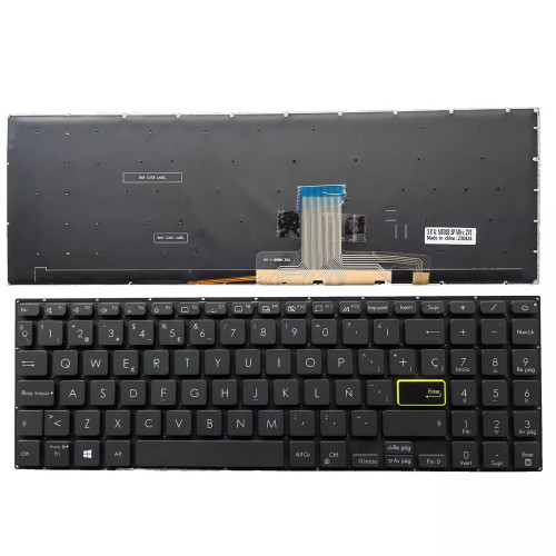 Asus X521EA X521EQ X521FA X521FL X521JQ X521IA X521UA black backlit Spanish SP keyboard - main product image