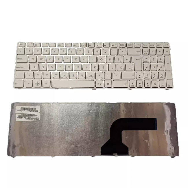 Asus X53S X54H X55V K52 K53 G51 white Slovenian SA keyboard - main product image