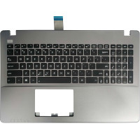 Asus X550, Y581, F550, A550, R510, R513, R505, K550, X552, F552, US keyboard palmrest silver