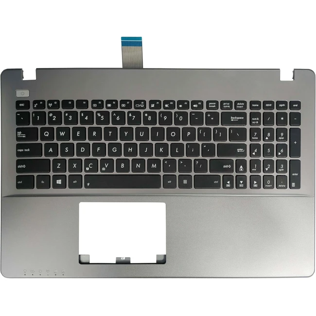 Asus X550, Y581, F550, A550, R510, R513, R505, K550, X552, F552, US keyboard palmrest silver - main product image