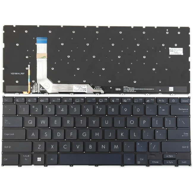 Asus ZenBook 14 Flip UX3404, UP3404, UP3404VA, UP3404VC, backlit US keyboard black - main product image