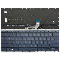 Asus ZenBook 14 UX3405, UX3405CA, UX3405MA, Q415M, backlit US keyboard blue