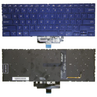 Asus ZenBook 14 UX434, UX434F, UX434FA, UX434FL, UX434FL-DB77, UX434FL-UB76T, UX434FLC, UX434FLC-XH77, blue backlit US keyboard