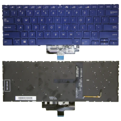 Asus ZenBook 14 UX434, UX434F, UX434FA, UX434FL, UX434FL-DB77, UX434FL-UB76T, UX434FLC, UX434FLC-XH77, blue backlit US keyboard