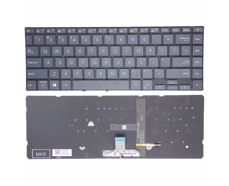 Asus ZenBook 14 UX435 UX435E UX435EA UX435EG UX435EGL UX435EAL U4800 U4800EGL black backlit US keyboard