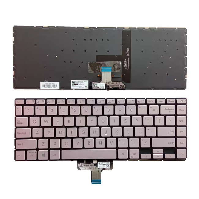 Asus ZenBook 14 UX435 UX435E UX435EA UX435EG UX435EGL UX435EAL U4800 U4800EGL gold backlit US keyboard - main product image