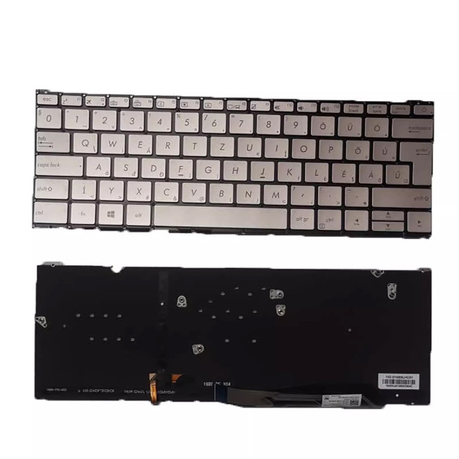 Asus ZenBook 3 UX390 UX390UA UX390UA-DH51 UX390UA silver backlit Hungarian HU keyboard - main product image