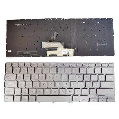 Asus ZenBook Flip 14 UX462 UX462D UX462DA UX462F UX462FA UM462 UM462D UM462DA backlit US keyboard silver