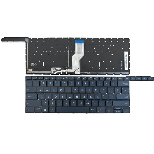 Asus ZenBook Pro Duo 15 OLED UX582L, UX582LR, UX582Z, UX582ZM, UX582ZW, backlit US keyboard blue - main product image