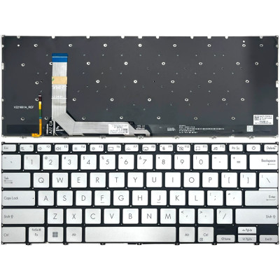 Asus Zenbook 14X OLED Q410 Q410VA Q420 Q420VA backlit US keyboard silver