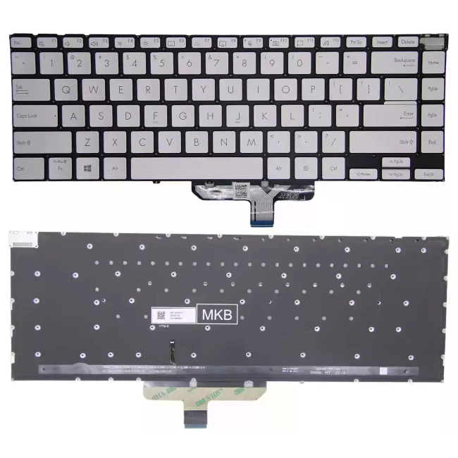 Asus Zenbook 14X UX5401 UX5401EA backlit US keyboard silver - main product image