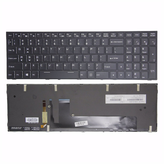 CLEVO P655 P650SA P651SG P650SE P651SE P670SE RGB backlit US keyboard - main product image