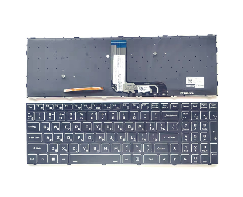 Clevo NH50AC NH50AF1 NH50DP NH55ACQ NH55DCQ NH55DPQ NH55DEQ 7 color backlit Russian RU keyboard