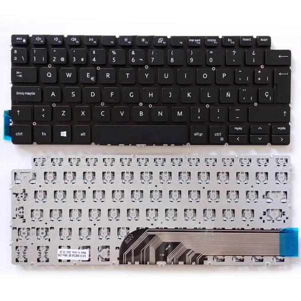 Dell Inspiron 14-5390 5391 7391 5490 5491 7491 5498 7490 Spanish SP keyboard - main product image