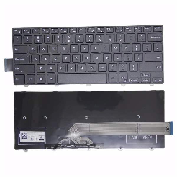 Dell 14M 14C 14-3000 14-5000 5447 5451 3458 3451 3443 3442 3441 Latitude 3450 US keyboard - main product image