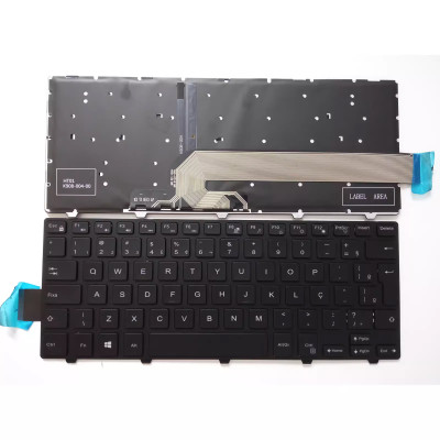 Dell 3441 3451 3462 3465 5442 5445 5447 7447 5457 black backlit Brazilian BR keyboard