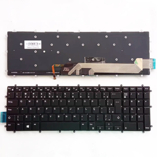 Dell Inspiron 7566 5567 7567 7559 5665 15-7000 5765 5767 5565 backlit Brazilian BR keyboard LT-14743 - additional view 