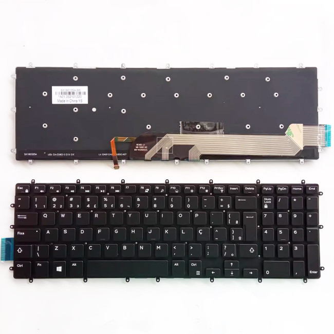 Dell Inspiron 7566 5567 7567 7559 5665 15-7000 5765 5767 5565 backlit Brazilian BR keyboard - main product image