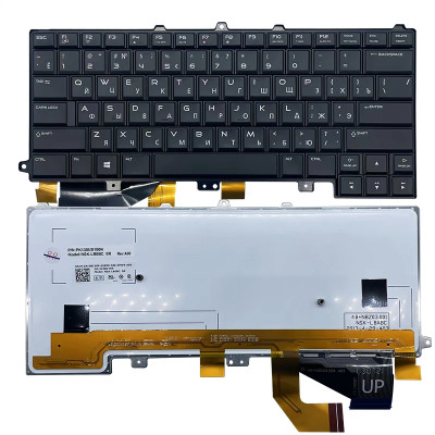 DELL AlienWare M14X M15X R1 R2 R3 R4 black backlit Russian RU keyboard