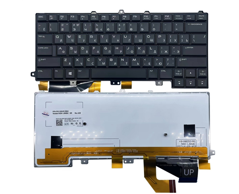 DELL AlienWare M14X M15X R1 R2 R3 R4 black backlit Russian RU keyboard