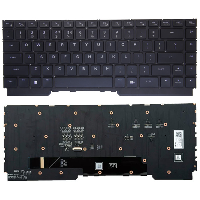 Dell Alienware M15 R5, M15 R6, M15 R7, RGB backlit US keyboard - main product image